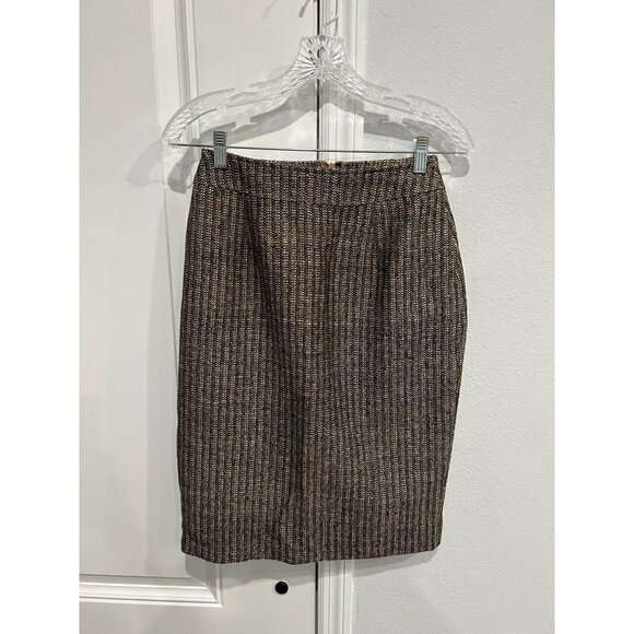 Doncaster Silk Two-Piece Set Textured Button-Up Blazer Pencil Skirt Size 2 - Picture 6 of 13